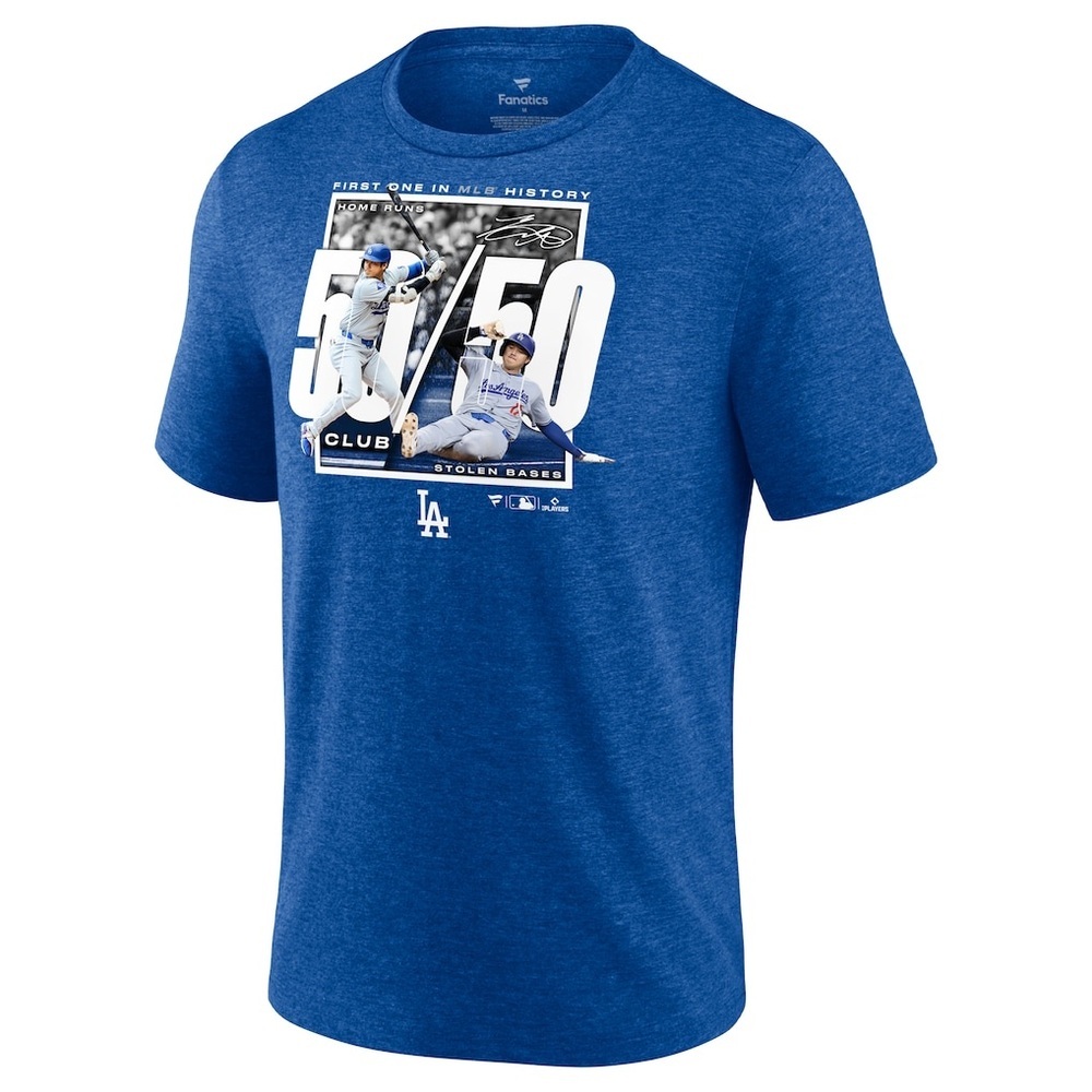 NWT Men's Los Angeles Dodgers Shohei Ohtani Fanatics Heather Royal 50/50 Club